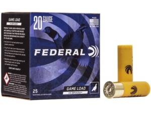 Federal Game Load Upland Hi-Brass 20 Gauge Ammo box of 1000 rounds