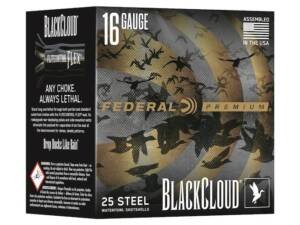 Federal Premium Black Cloud Waterfowl 16 Gauge Steel Ammo box of 500 round