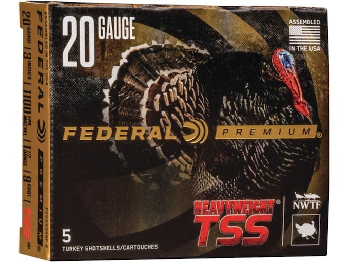 Federal Premium Heavyweight TSS Turkey 20 Gauge Tungsten Ammo box of 50 rounds
