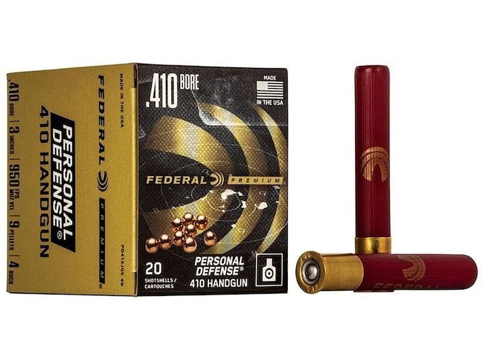 Federal Premium Personal Defense 410 Buckshot Ammo 3" box of 500 rounds