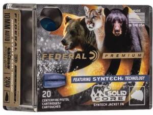 Federal Premium Syntech Solid Core 10mm Auto Ammo 200 Grain Federal TSJ Total Synthetic Jacket (TSJ) Box of 500 Rounds