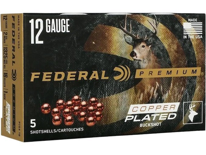 Federal Premium Vital-Shok 12 Gauge Buckshot Ammo 2-3/4" Buckshot box of 300 rounds