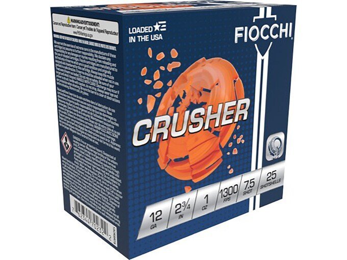 Fiocchi Exacta Target Crusher 12 Gauge Ammo box of 1000