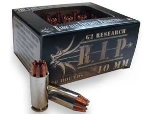 G2 Research R.I.P. 10mm Auto Ammo 115 Grain G2 R.I.P. Fragmenting Hollow Point Lead Free Box of 500 Rounds