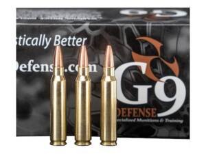 G9 Defense 5.56x45mm NATO Ammo 54 Grain Solid Hollow Point Lead Free Box of 500
