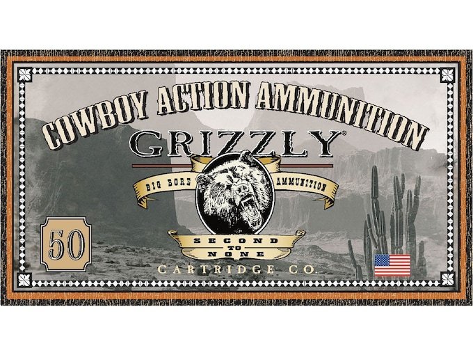 Grizzly Cartridge Cowboy 44-40 WCF Ammo 200 Grain Flat Nose Box of 500