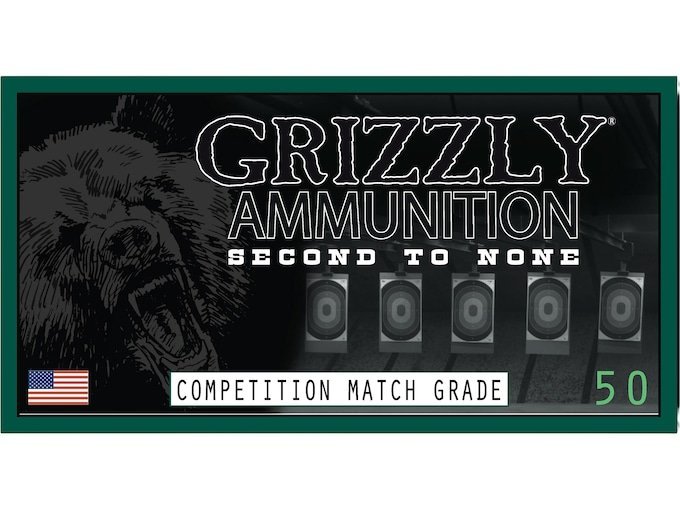Grizzly Cartridge Match Grade 5.56x45mm NATO Ammo 69 Grain Jacketed Hollow Point Box of 500