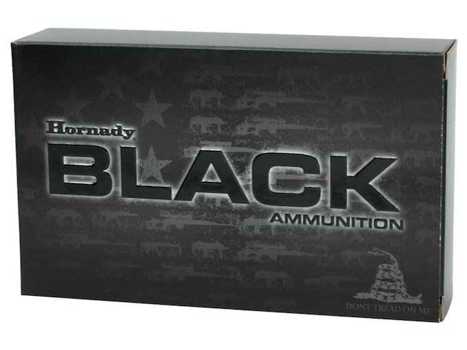 Hornady Black 5.56x45mm NATO Ammo 75 Grain Hornady Interlock Jacketed Soft Point Box of 1000