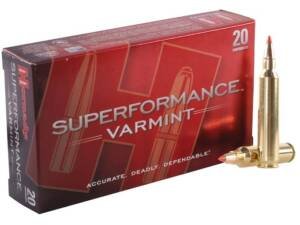 Hornady Superformance Varmint 204 Ruger Ammo 40 Grain Hornady V-Max Polymer Tip box of 500