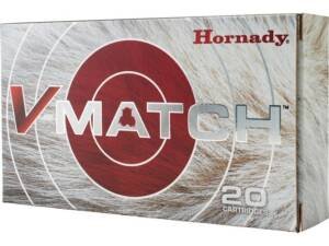 Hornady V-Match 22 ARC Ammo 62 Grain Hornady ELD-VT Polymer Tip Box of 500