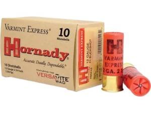 Hornady Varmint Express 12 Gauge Ammo 2-3/4" #4 Buckshot 24 Pellets Box of 500