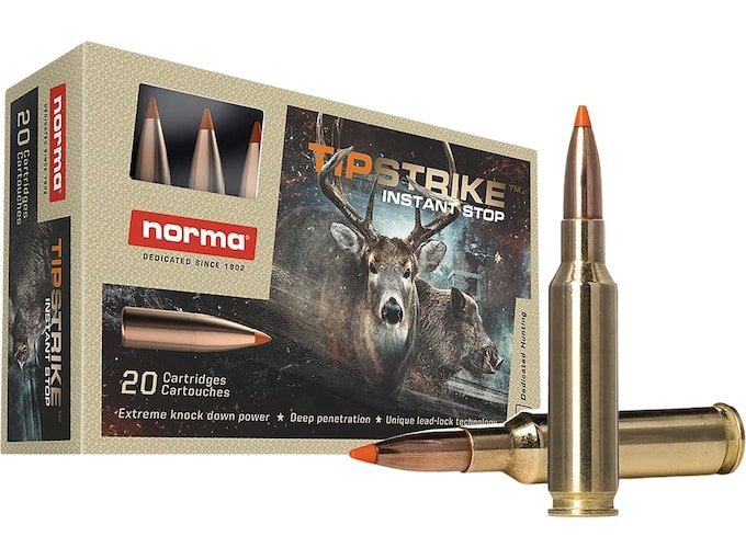 Norma Tipstrike 270 Winchester Short Magnum (WSM) Ammo 140 Grain Polymer Tip Box of 500