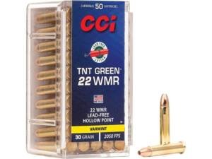 CCI 22 Winchester Magnum Rimfire (WMR) Ammo 30 Grain Jacketed Hollow Point box of 2000