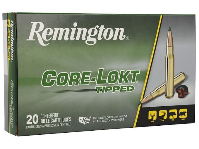 Remington Core-Lokt Tipped 308 Winchester Ammo 150 Grain Polymer Tip Box of 500