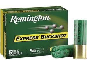 Remington Express Managed-Recoil 12 Gauge Buckshot Ammo 2-3/4" box of 500