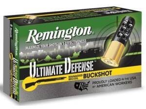 Remington Ultimate Defense 20 Gauge Ammo 2-3/4" #3 Buckshot 17 Pellets Box of 500
