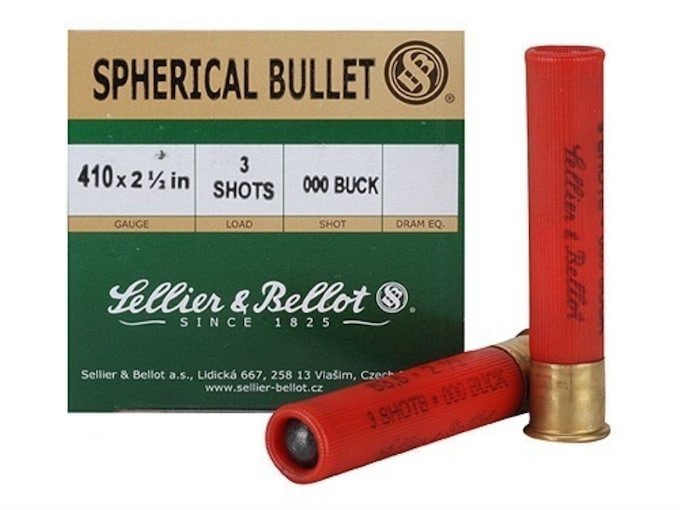 Sellier & Bellot 410 Buckshot Ammo 2-1/2" box of 500 rounds