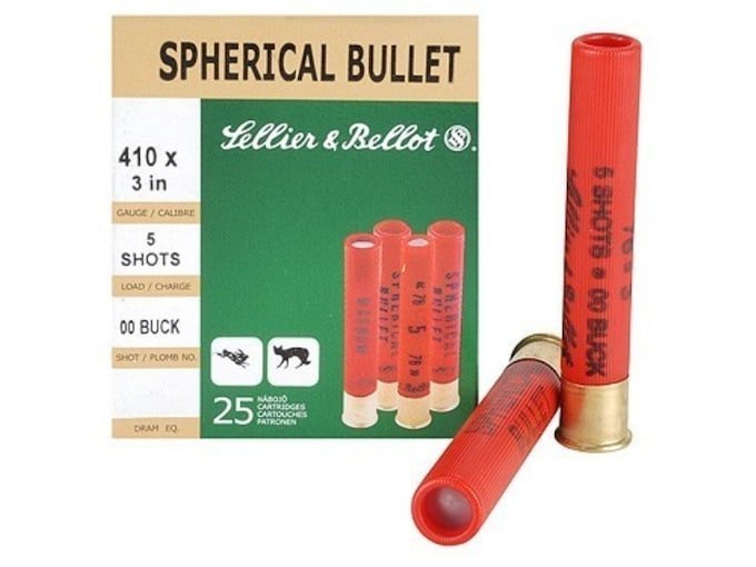 Sellier & Bellot 410 Buckshot Ammo 3" box of 500 rounds