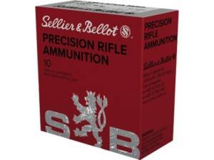 Sellier & Bellot Match 338 Lapua Magnum Ammo 300 Grain Sierra MatchKing Jacketed Hollow Point box of 250