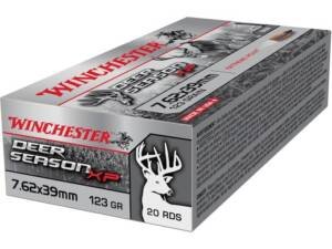Winchester Deer Season XP 7.62x39mm Ammo 123 Grain Winchester Extreme Point Polymer Tip Box of 500