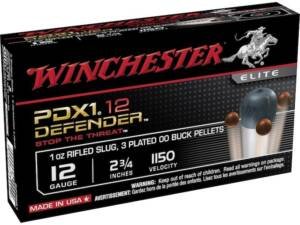 Winchester Defender 12 Gauge Rifled Slug and #00 Buckshot 2-3/4" 1/2oz Box of 500
