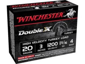 Winchester Double X Turkey 20 Gauge Copper Plated Lead Ammo box of 500 rounds