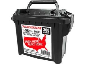 Winchester M193 5.56x45mm NATO Ammo 55 Grain Full Metal Jacket Box of 1000