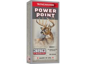 Winchester Power Point 350 Legend Ammo 180 Grain Jacketed Soft Point