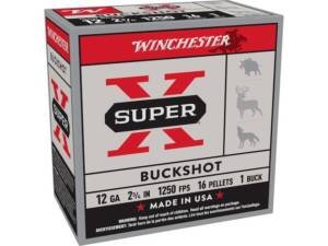 Winchester Super X 12 Gauge Buckshot Ammo 2-3/4" box of 500 rounds