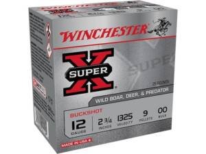 Winchester Super X 12 Gauge Buckshot Ammo 2-3/4" Box of 500 Rounds