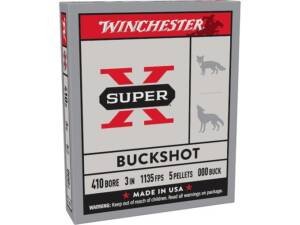Winchester Super X 410 Buckshot Ammo 3" box of 500 rounds