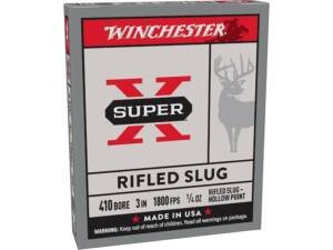Winchester Super X 410 Rifled Slug 3" 1/4oz Box of 500 rounds