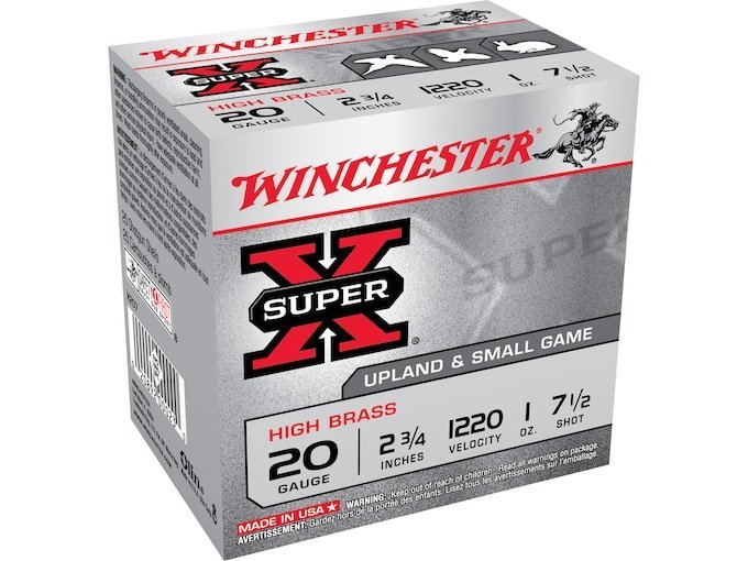 Winchester Super X High Brass 20 Gauge Ammo box of 1000 rounds