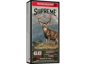 Winchester Supreme Long Range 6.8 Western Ammo 170 Grain Winchester BC Max Polymer Tip Box of 500